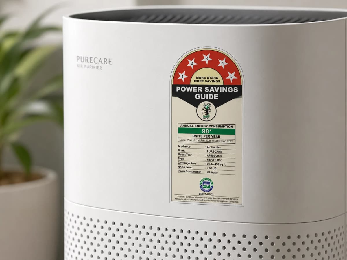 Decorative Label on Air Purifier