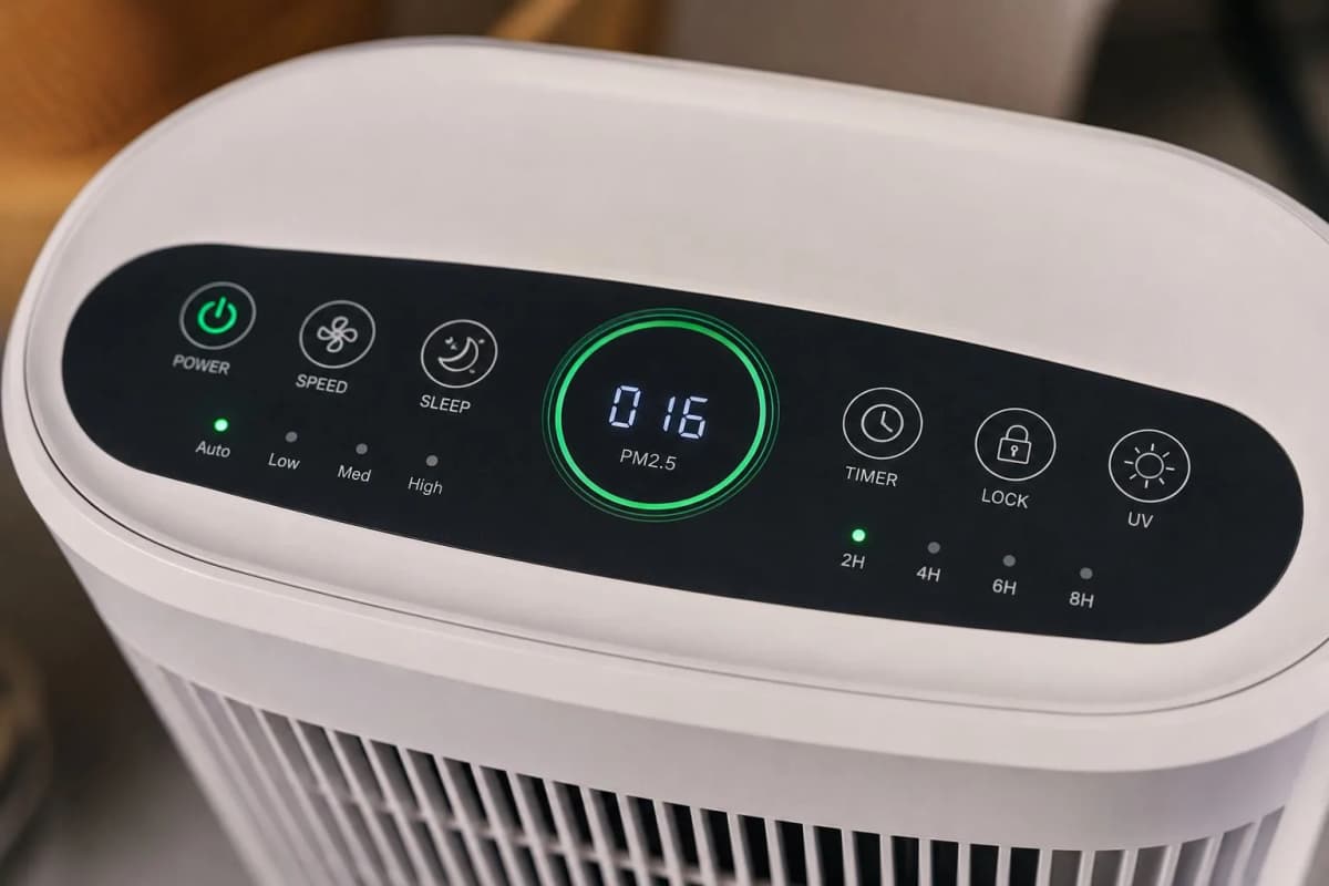 Membrane switch on Air Purifier