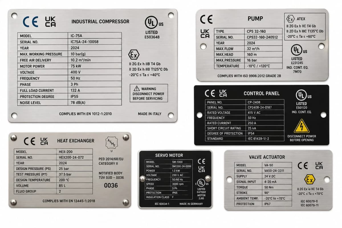 Rating Plate Example