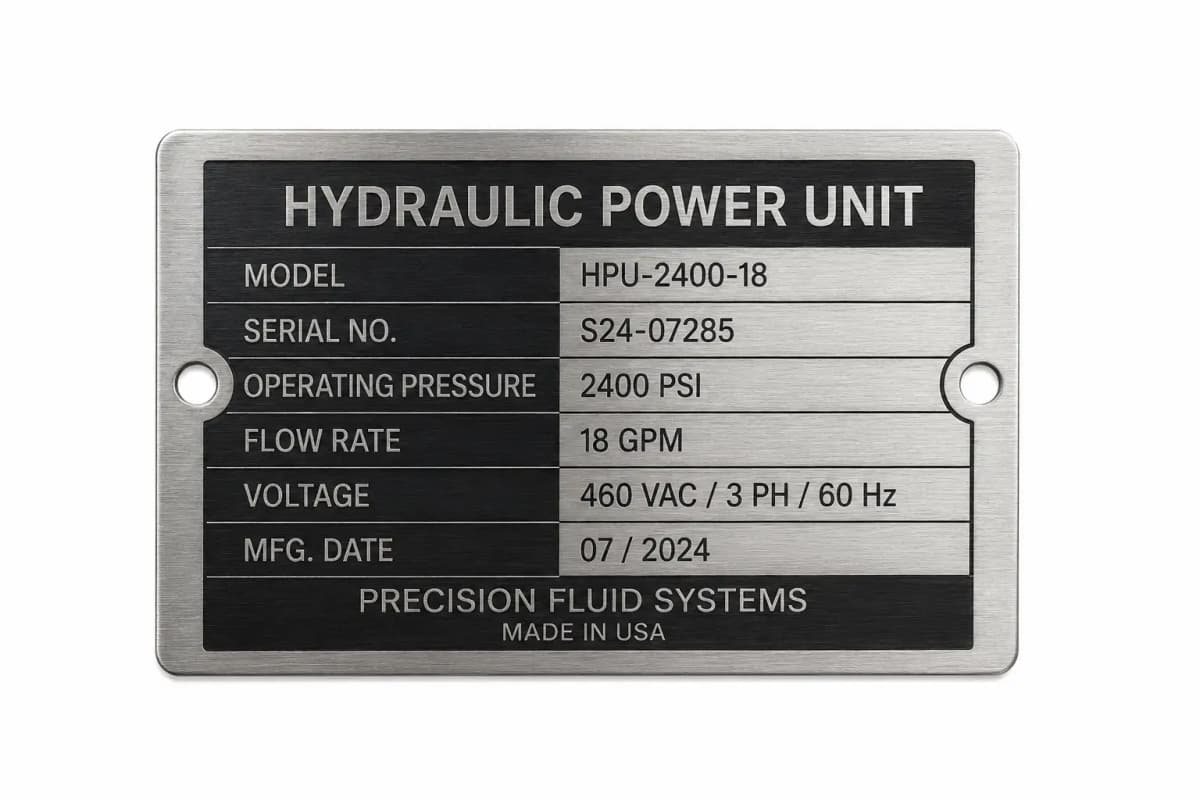 Anodized Aluminium Labels
