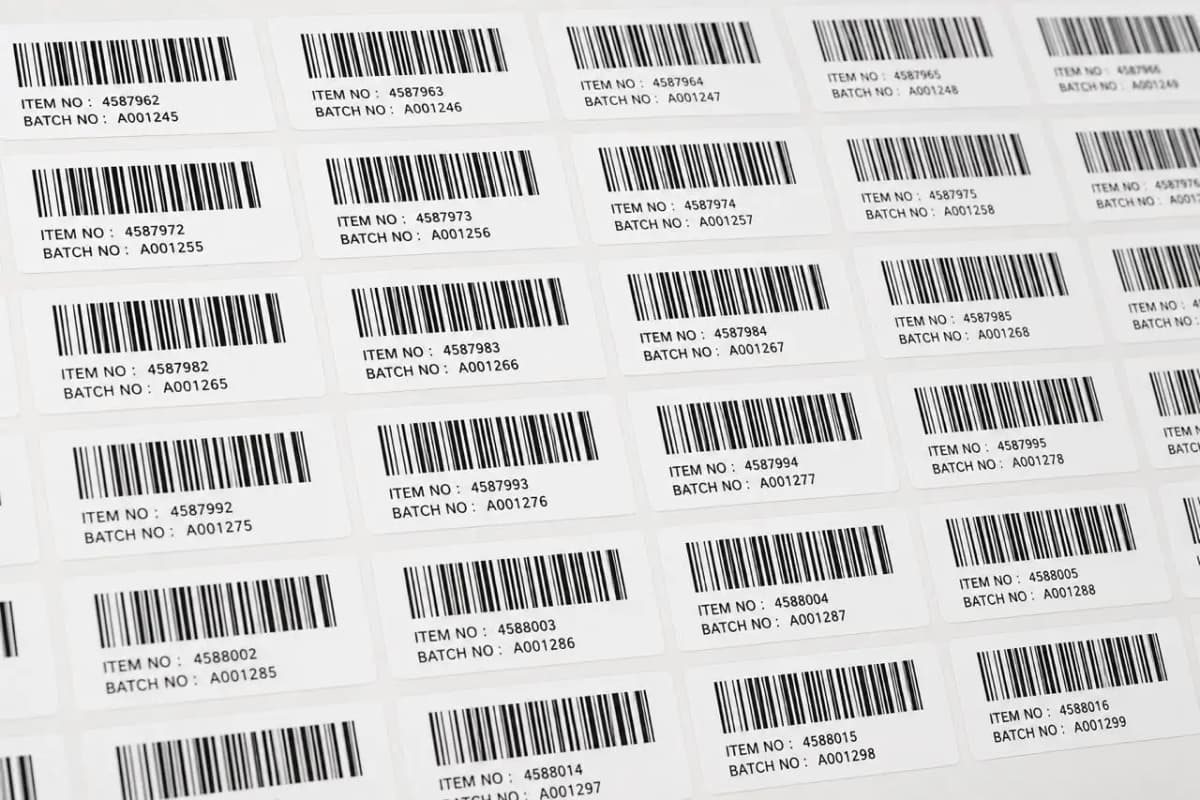 Barcode Label Sample