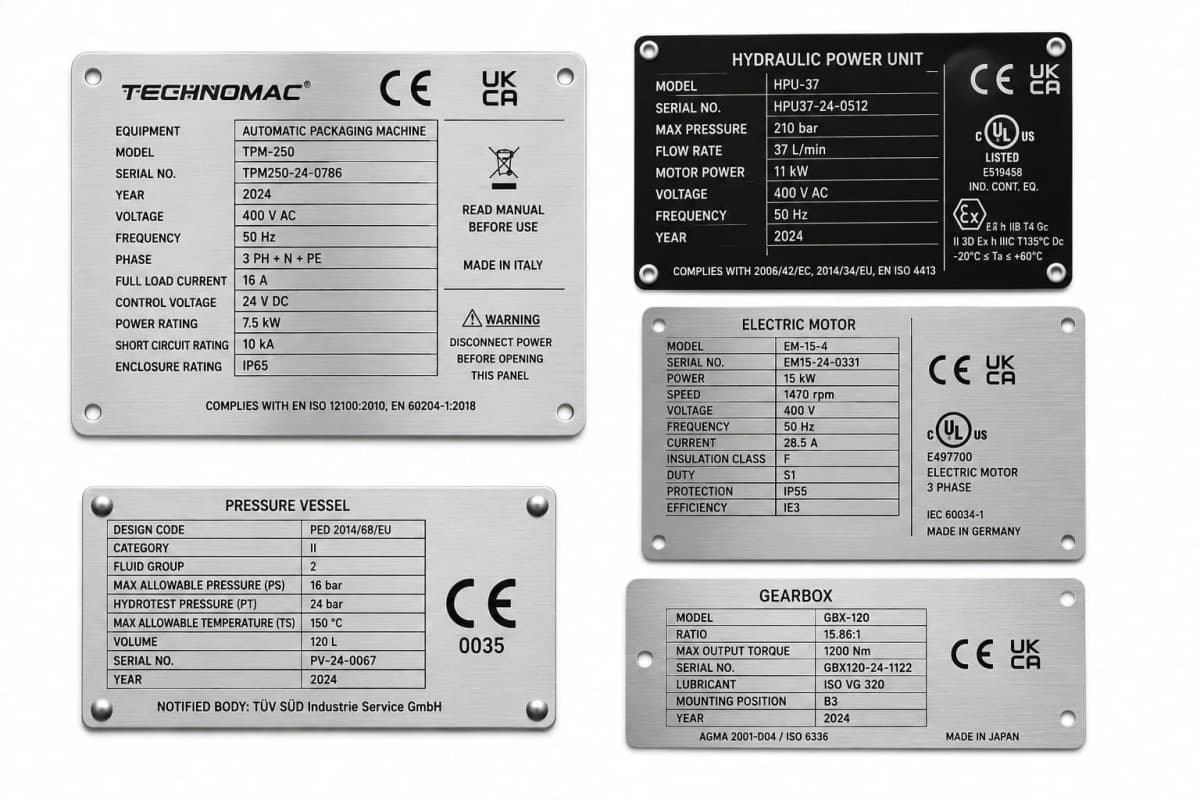 Rating Plates