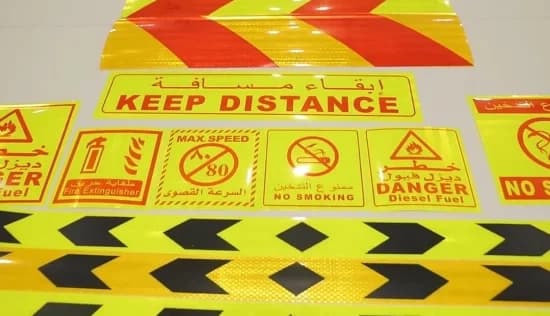 Safety Sticker Example