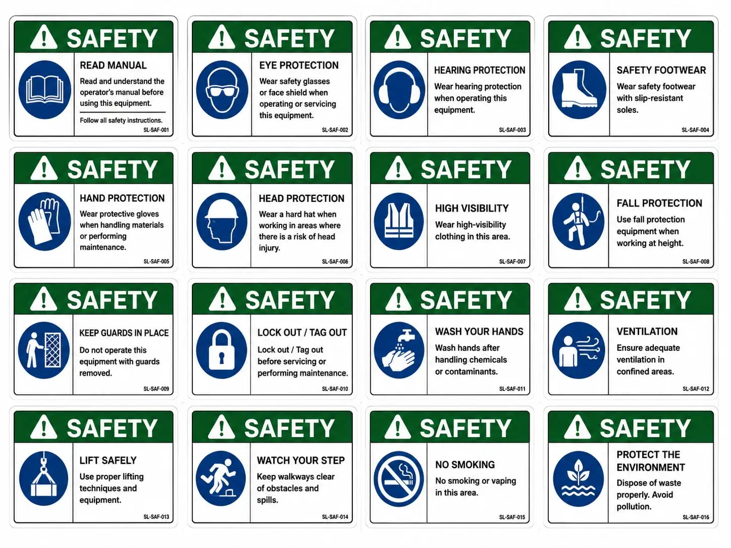 Safety Sticker Example