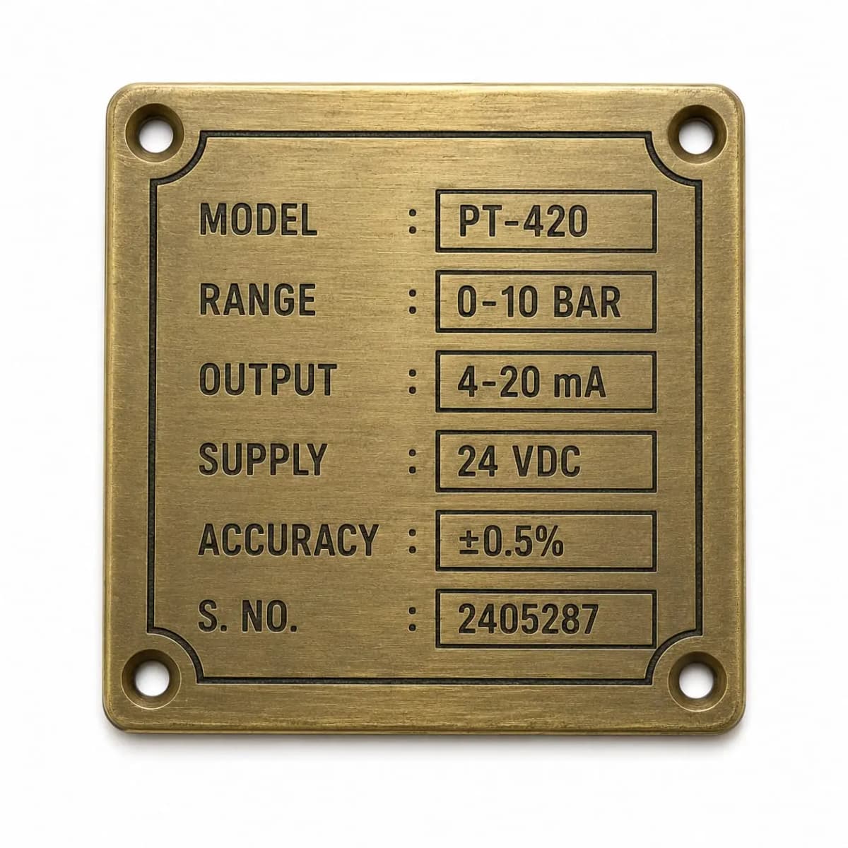 SS / Brass Nameplates