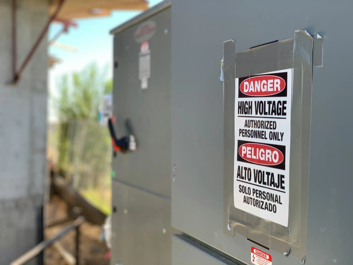 Warning Label Example